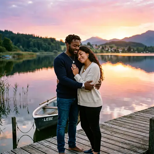 Schöne Liebe - A Beautiful Love Story Captured in a Romantic Sunrise Scene