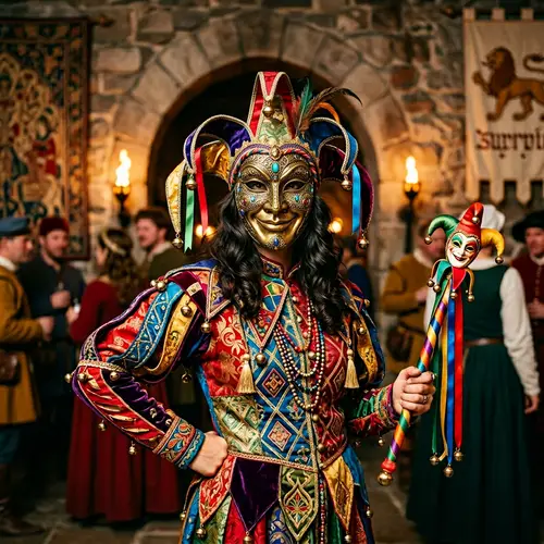 Medieval Fantasy Jester Character Portrait