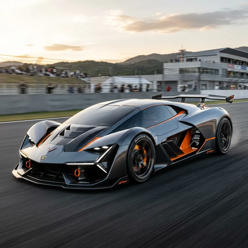 Corvette ZR1X and Lamborghini Tezro Hybrid