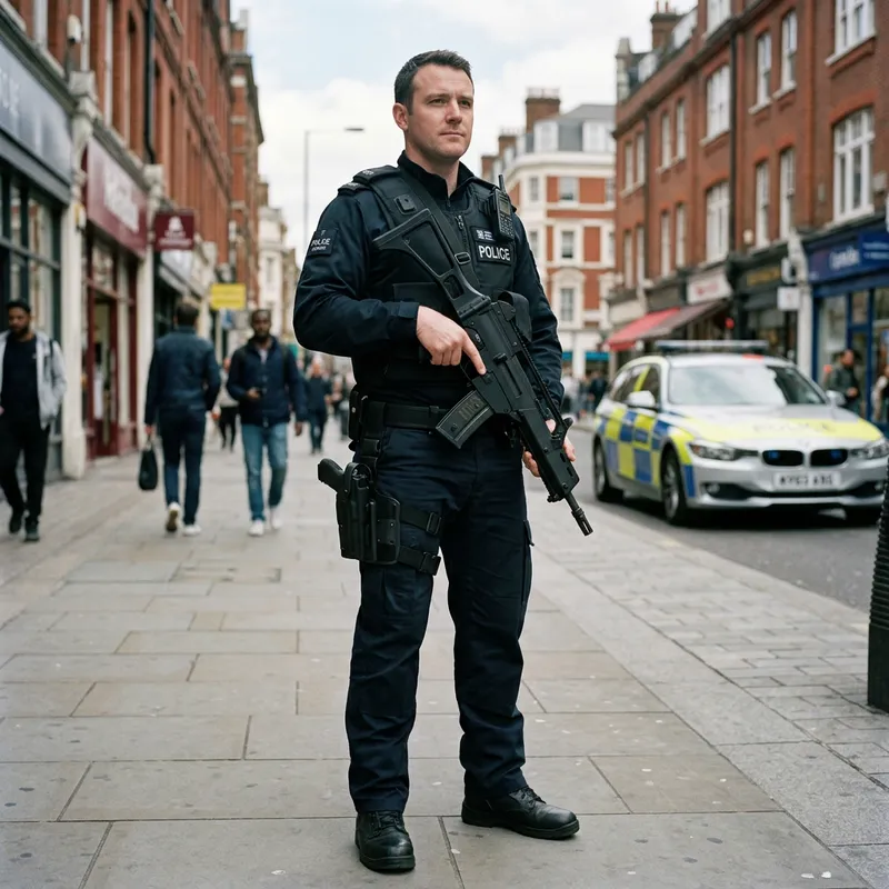 Police Constable with Gun: Duties & Responsibilities