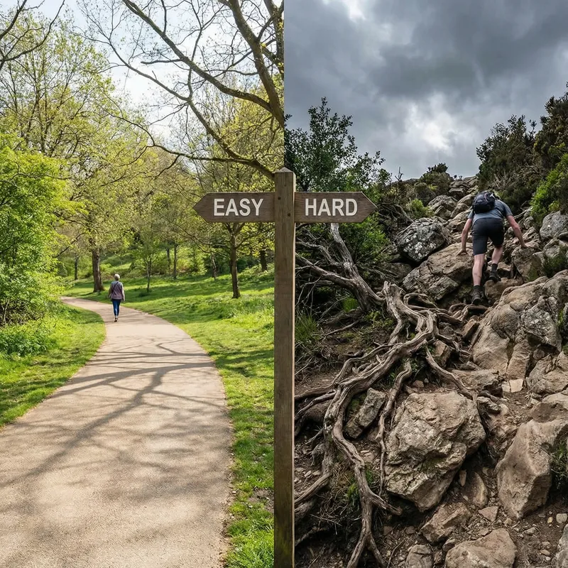 Easy vs Hard Path: Which Will You Choose?