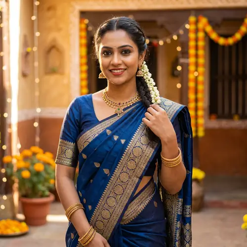 Charming Indian Crossdresser: Embracing Tradition