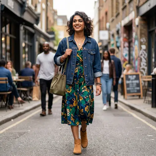 Charming Indian Crossdresser in Trendy Western Outfit