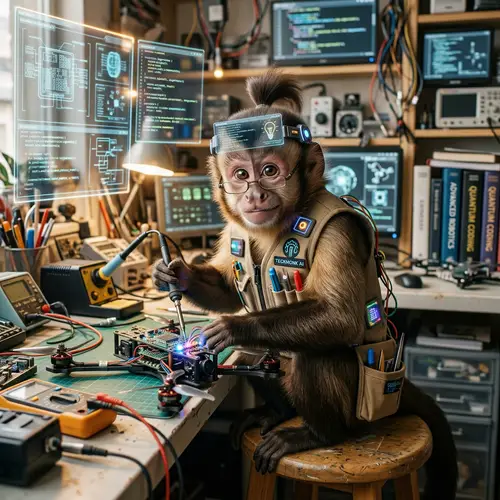 Intelligent & Adorable AI Monkey Character