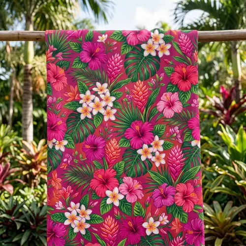 Tropical Fuchsia and Pink Floral Patterns