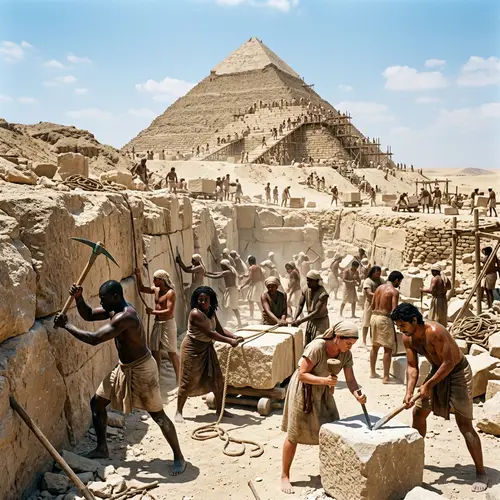 Ancient Egyptians: Stone Mining for Pyramids