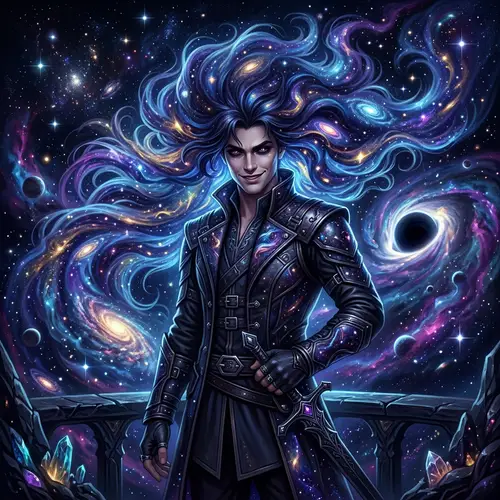 Young Man with Sadistic Smile | Galaxy Anti-Hero Art