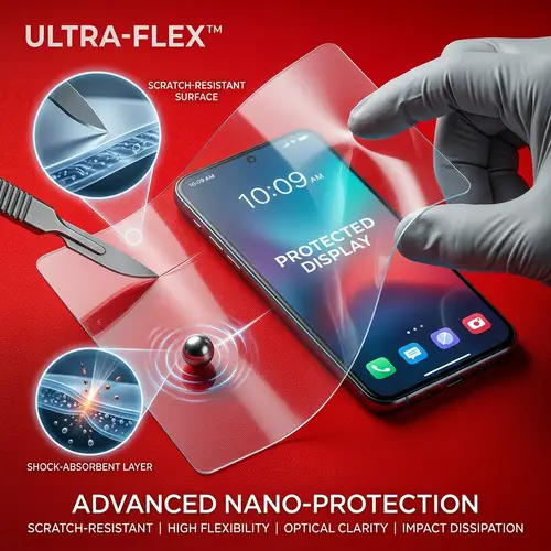 High-Resolution Smartphone Protective Film | Flexibility & Scratch Resistance