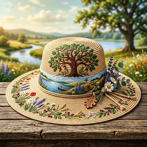 Nature-inspired Hat Design for Serene Outdoor Vibes