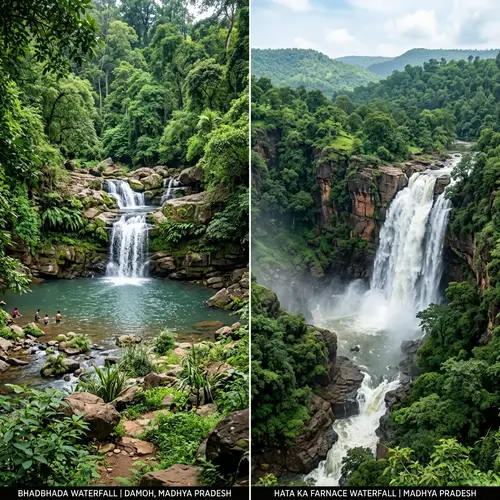 Bhadbhada & Hata ka Farnace Waterfalls - Damoh, Madhya Pradesh, India