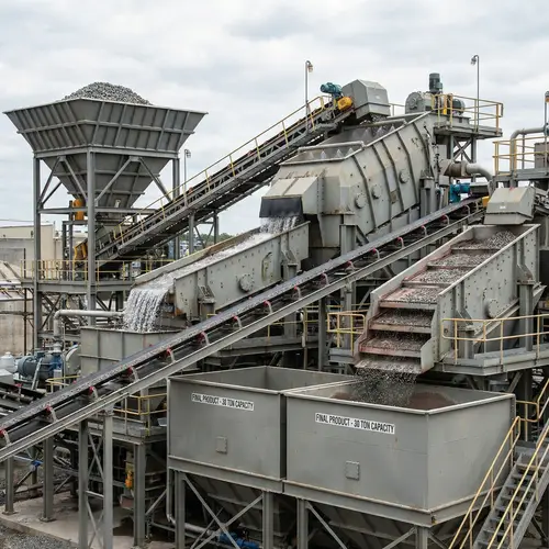 Industrial Plant Loading Bin Conveyor Scrubber Dewatering Classifying Screen