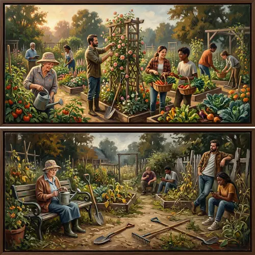 Harmonious Communal Garden & Disconnected Transformation