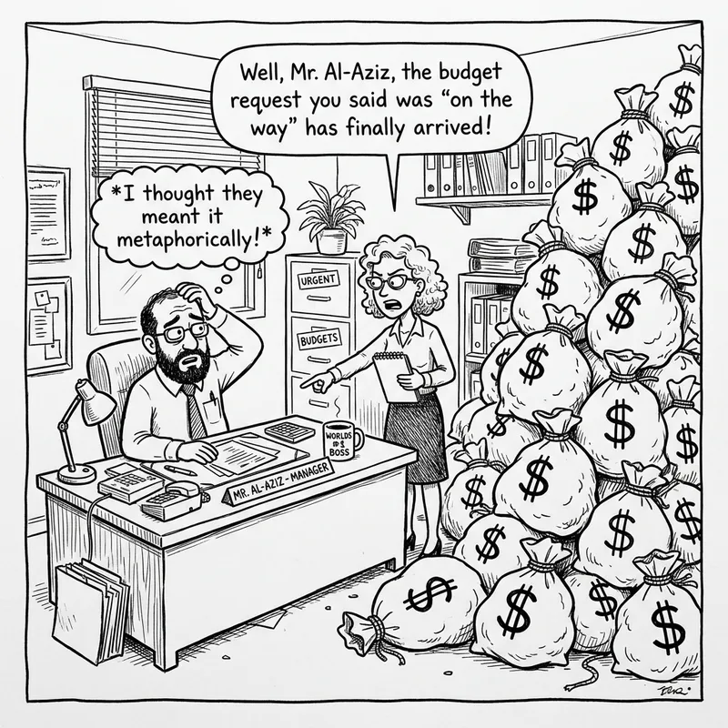 Comical Office Scene: Manager, Secretary & Hemp Sacks Comical Office Scene: Manager, Secretary & Hemp Sacks