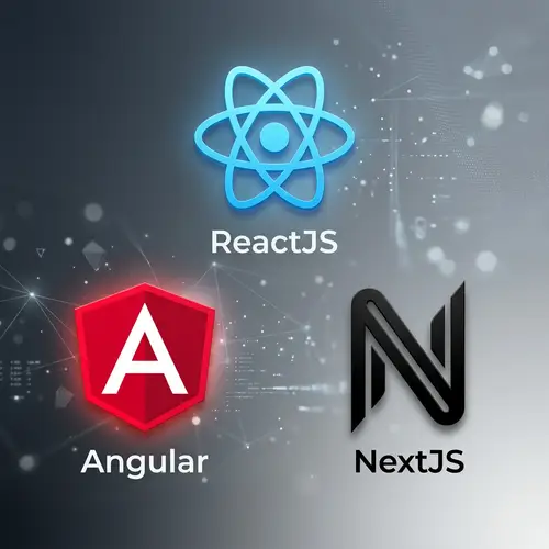 Frontend Technology with ReactJS, Angular, and NextJS Icons