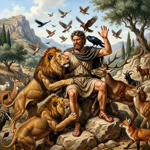 Prometheus and Annoying Animals in Ancient Greek Landscape