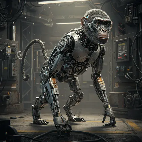 Auto Monkey: Unique Industrial Art