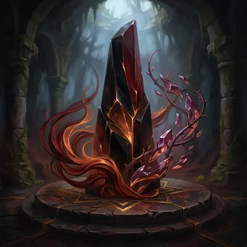 Powerful Dominant Figure in a Mysterious Passionate Setting