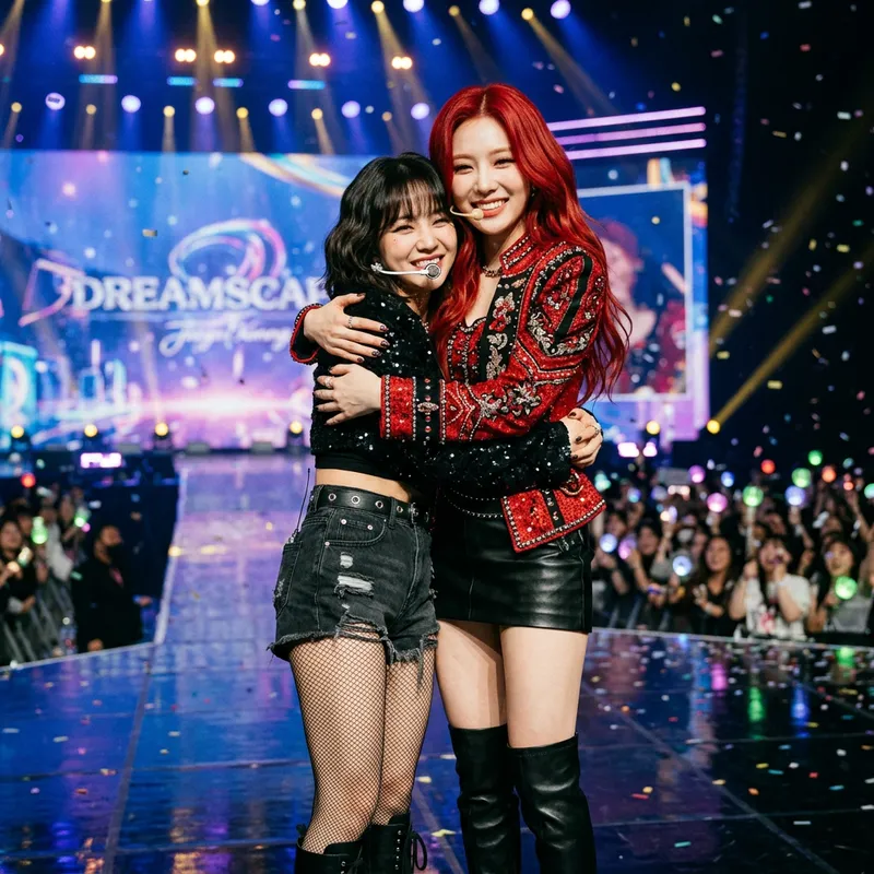 Momoland's Moonbyul and Hwasa Embrace in Heartwarming Moment