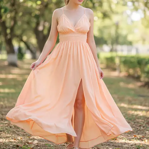 Stylish Summer Dress with Triangular Top