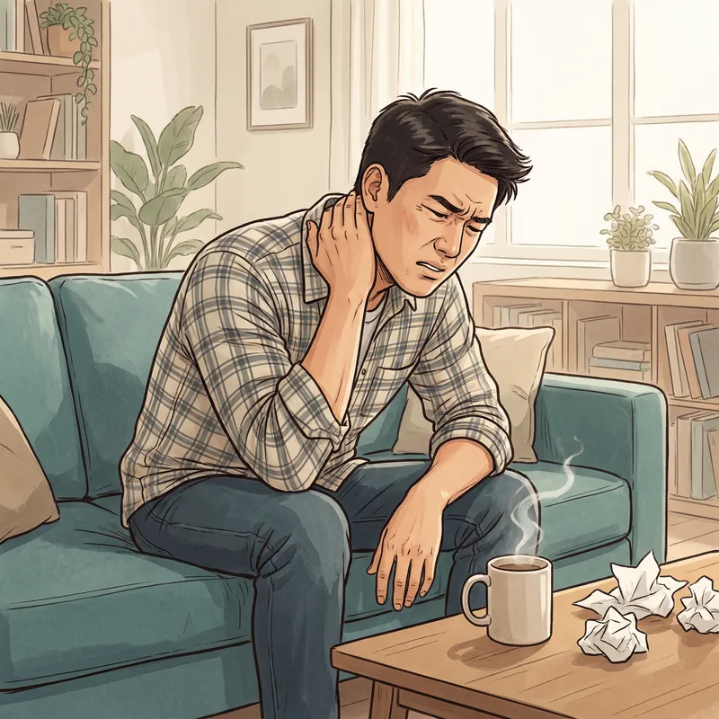 Man with Severe Sore Throat | Effective Home Remedies