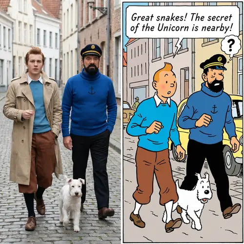 Transform Photos to Tintin Art Style