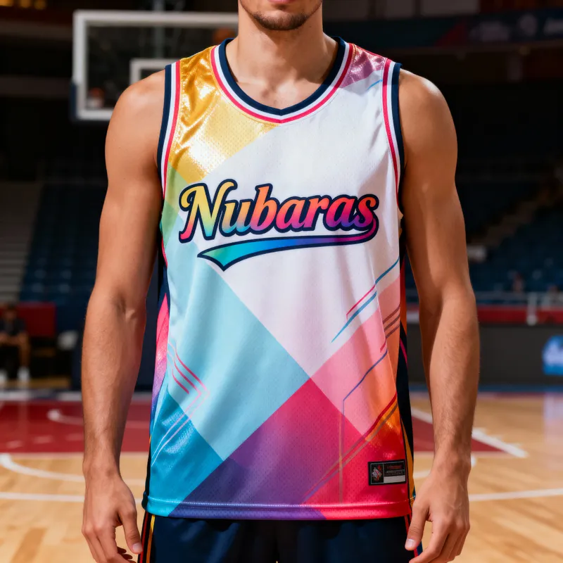 Elegant Multicolor Nubaras Basketball T-Shirt