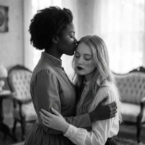 Inclusive & Diverse Moment: Affectionate Kiss of Beauty & Diversity