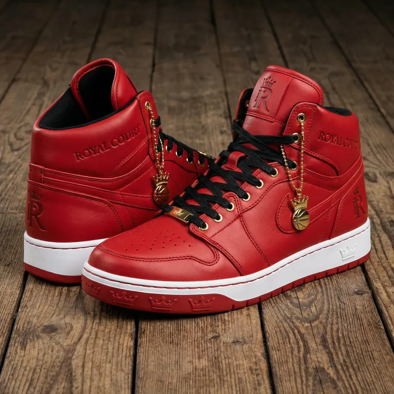 Red Jordan 1 Travis Scott High-Top Sneakers | Luxury Leather Finish