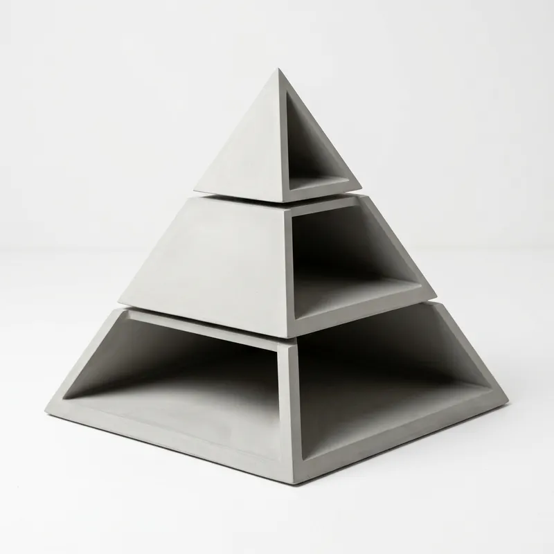 3-Dimensional Pyramid Divided | Geometric Structure Visualization