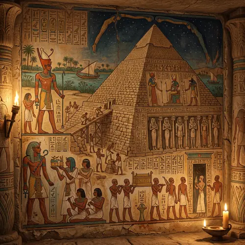 Ancient Egyptian Society Pyramid Representation