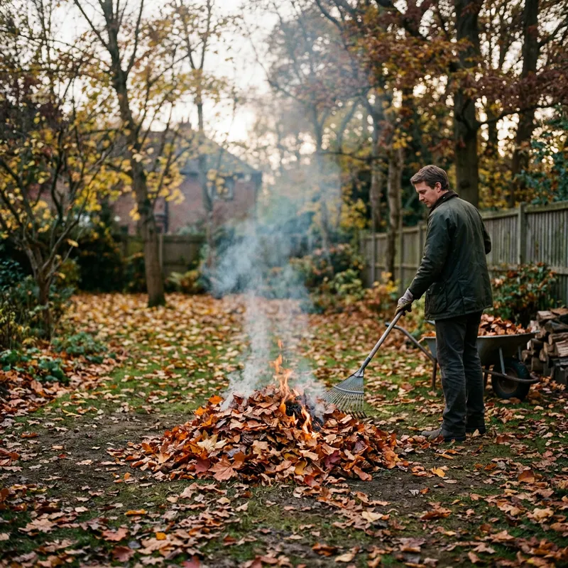 Burning Autumn Leaves: A Mesmerizing Display