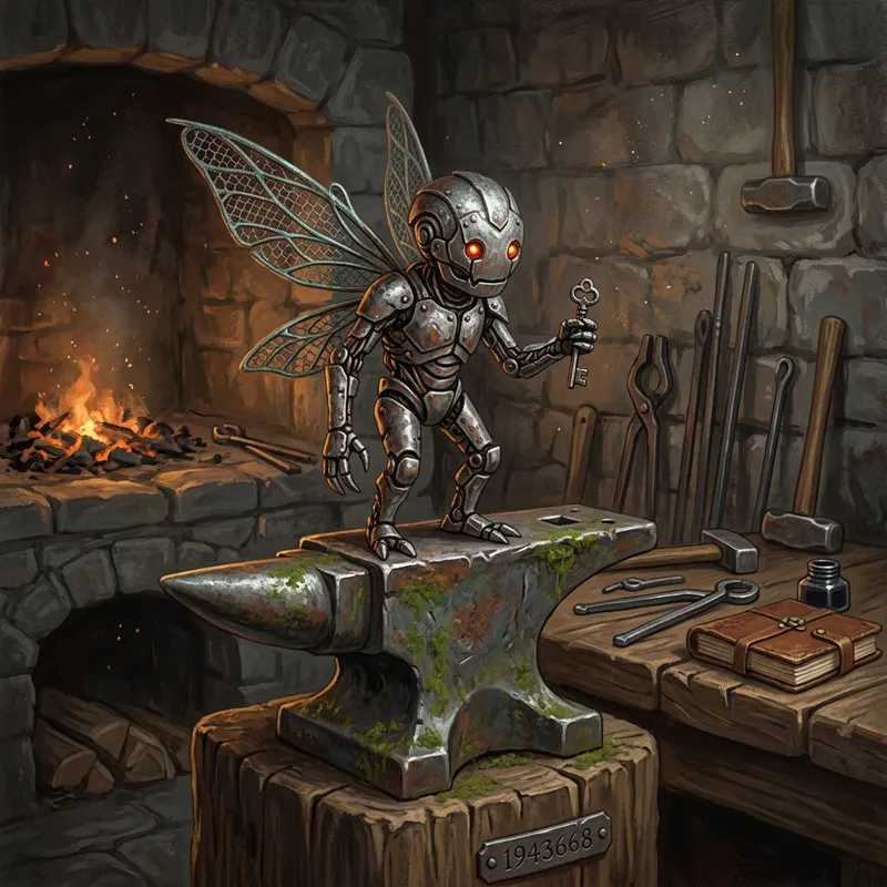 Discover the Iron Sprite: Unique Fantasy Character