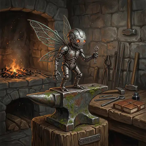 Discover the Iron Sprite: Unique Fantasy Character