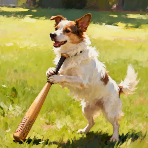 Dog Holding a Bat – Funny Pet Moments