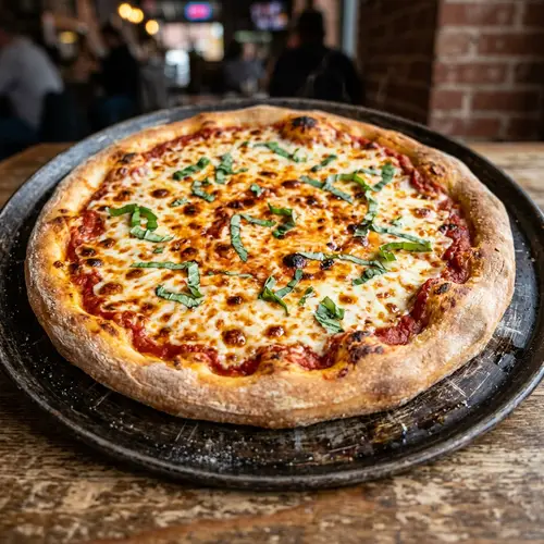 Affordable Hand-Tossed $1 Pizza with Marinara and Mozzarella