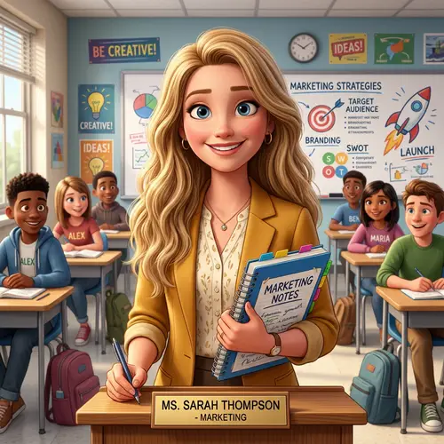 Pixar-Style Marketing Teacher: María Freire