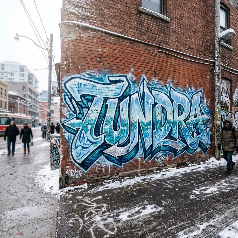 Dynamic Graffiti Art: Tundra in Urban Style