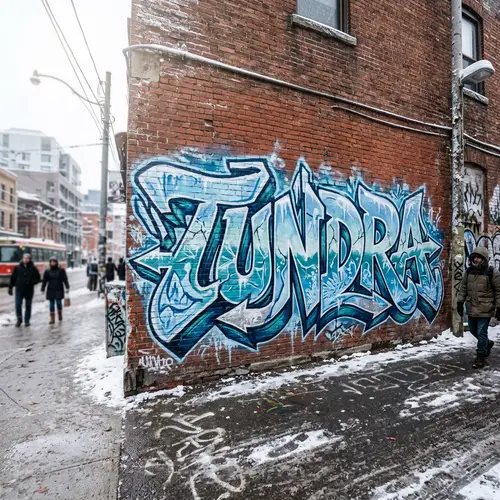 Dynamic Graffiti Art: Tundra in Urban Style