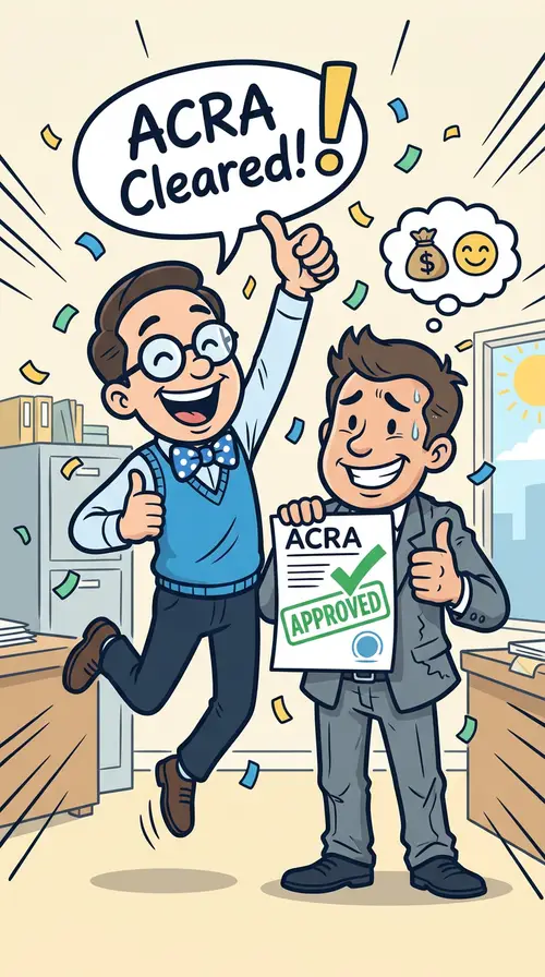 Celebrate ACRA Clearance with Our Cheerful Accountant