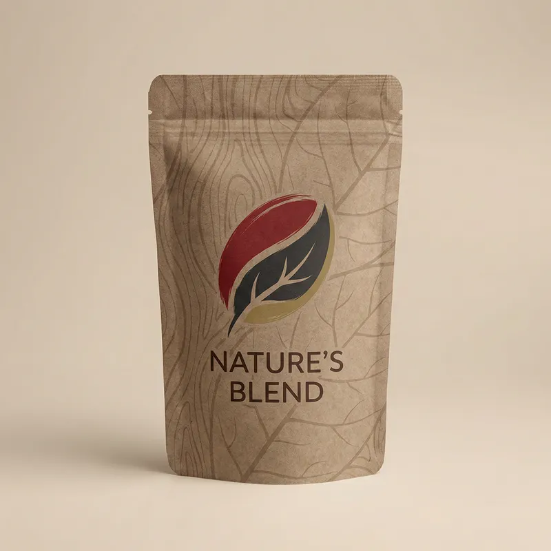 Nature-Inspired Minimalistic Packaging Design for Coffee Brand