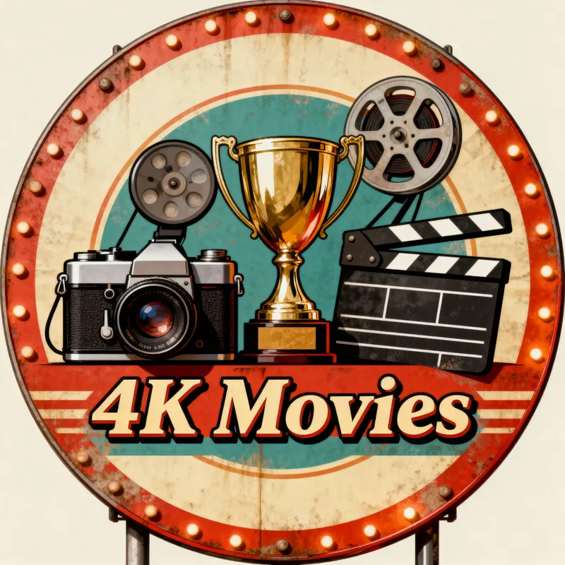 Retro Logo Design for 4K Movies Company