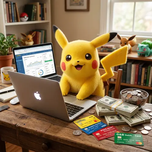 Pikachu Working on Apple Laptop | Earn Money Online