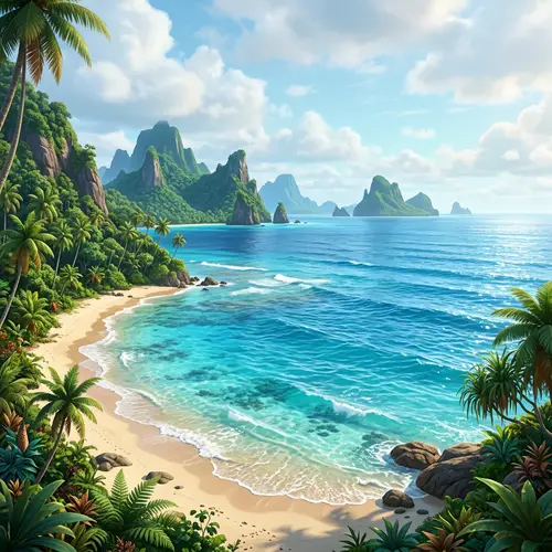 Moana Ocean Landscape Artwork - No Characters