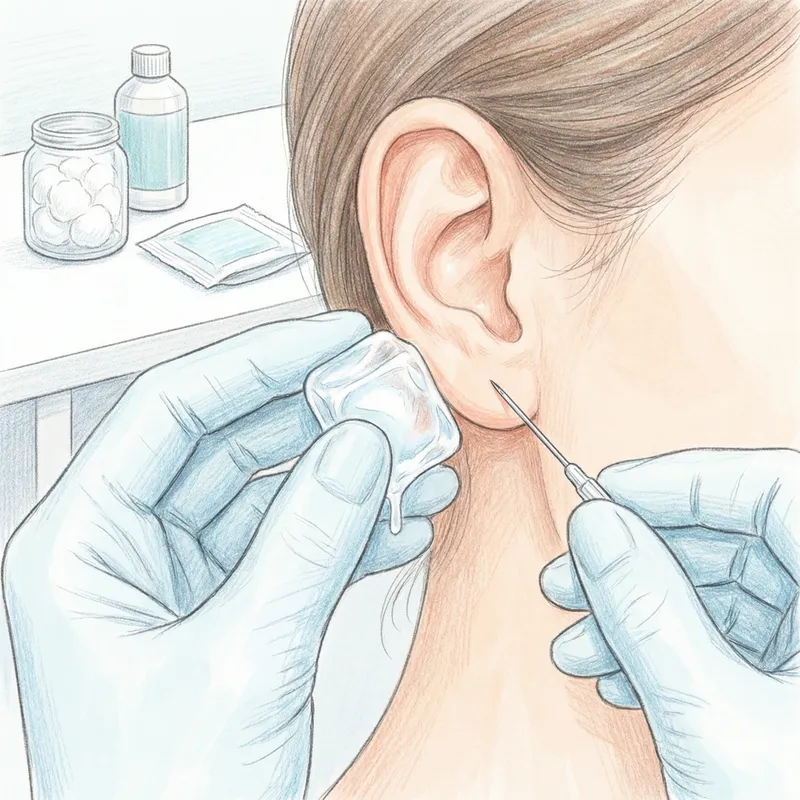 DIY Ear Piercing: Needle & Ice Cube Guide DIY Ear Piercing: Needle & Ice Cube Guide