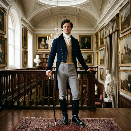 Handsome Regency Gentleman in Private Gallery