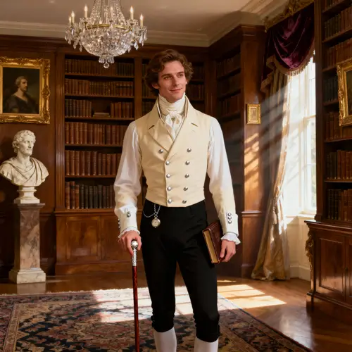 Handsome Regency Gentleman in Private Gallery