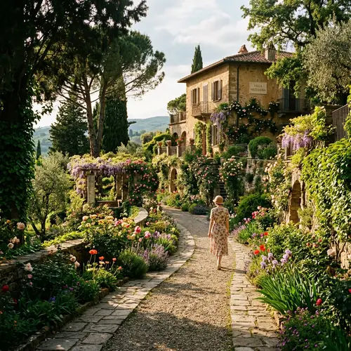 Springtime Mystery in an Italian Garden