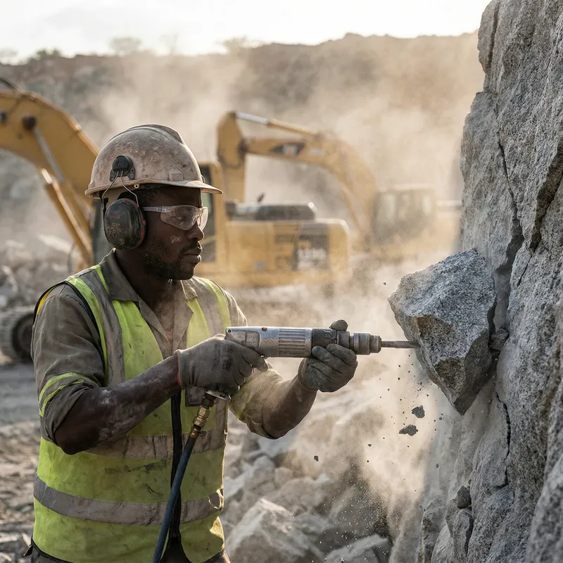 Blasting Operation in Quarry | Intense Mountain Drilling