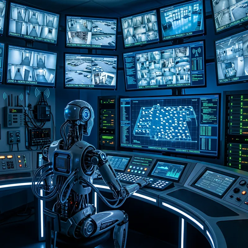 AI CCTV Operator Vsaas OperAItor in Control Room