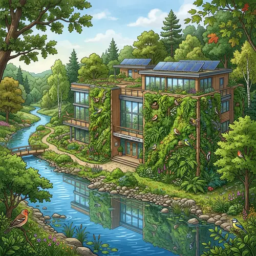 Sustainable Green Architecture Concept | Modern Eco Building Design